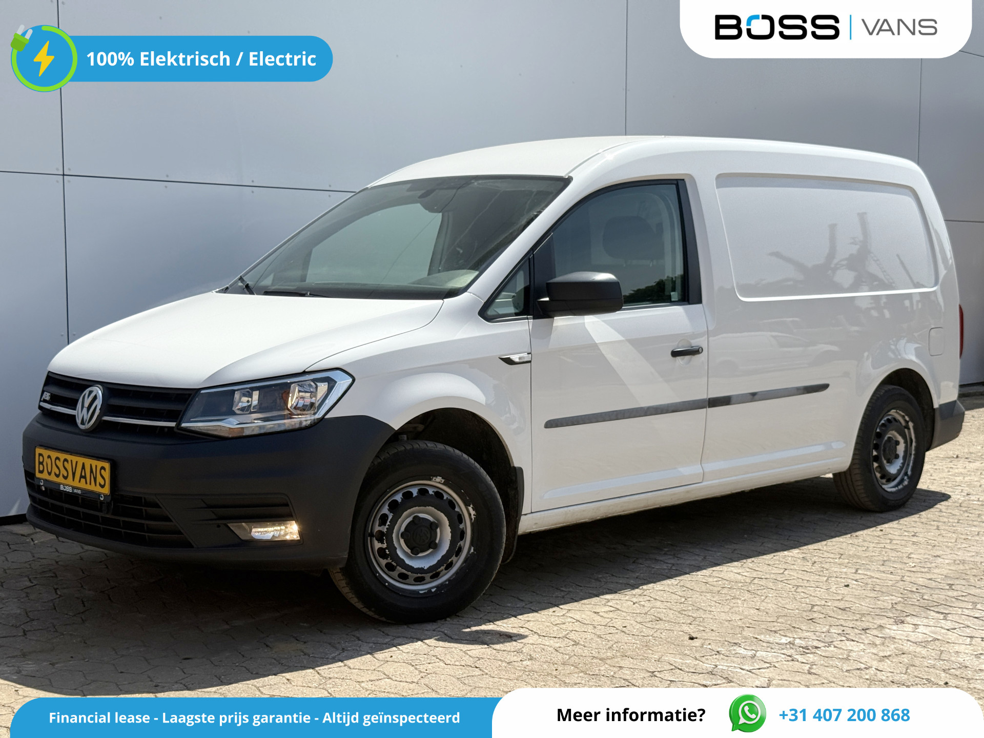 Volkswagen e-Caddy 37kWh 113PK L2H1 Elektrisch Caddy ABT Maxi 37,3kWh 159km WLTP Trekhaak Airco Stoelverwarming Parkeersensoren