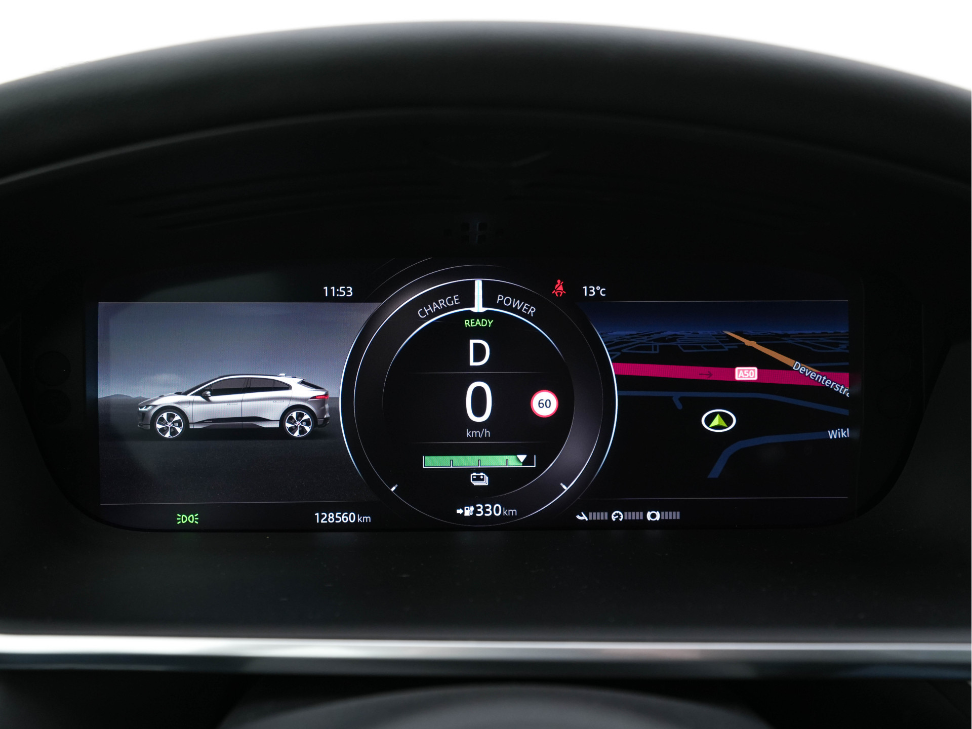 Jaguar I-PACE EV400 Business Edition S 90 kWh {SOH-89%} (INCL-BTW) *HEATPUMP | PANO | LEATHER | MERIDIAN-AUDIO | FULL-LED | HEATED/COOLED-COMFORTSEATS | DAB+ | CAMERA | DIGI-COCKPIT | NAVI-FULLMAP | ECC | KEYLESS | PDC | CCS-FASTLOADER | CRUISE |