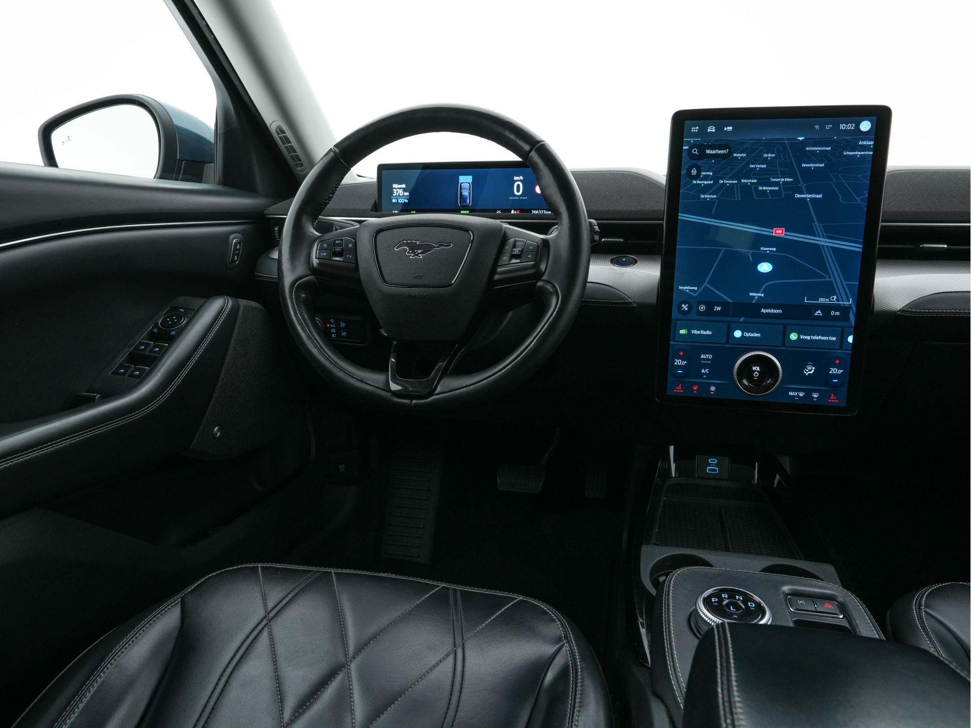 Ford Mustang Mach-E RWD 75 kWh (3-Fase-11 kW) {SOH-90%} (INCL-BTW) Aut.*LEATHER | FULL-LED | DAB | DIGI-COCKPIT | KEYLESS | NAVI-FULLMAP | CARPLAY | HEATED-COMFORTSEATS | TOPVIEW |  ADAPTIVE-CRUISE | PRIVACY-GLASS | 18'' ALU*