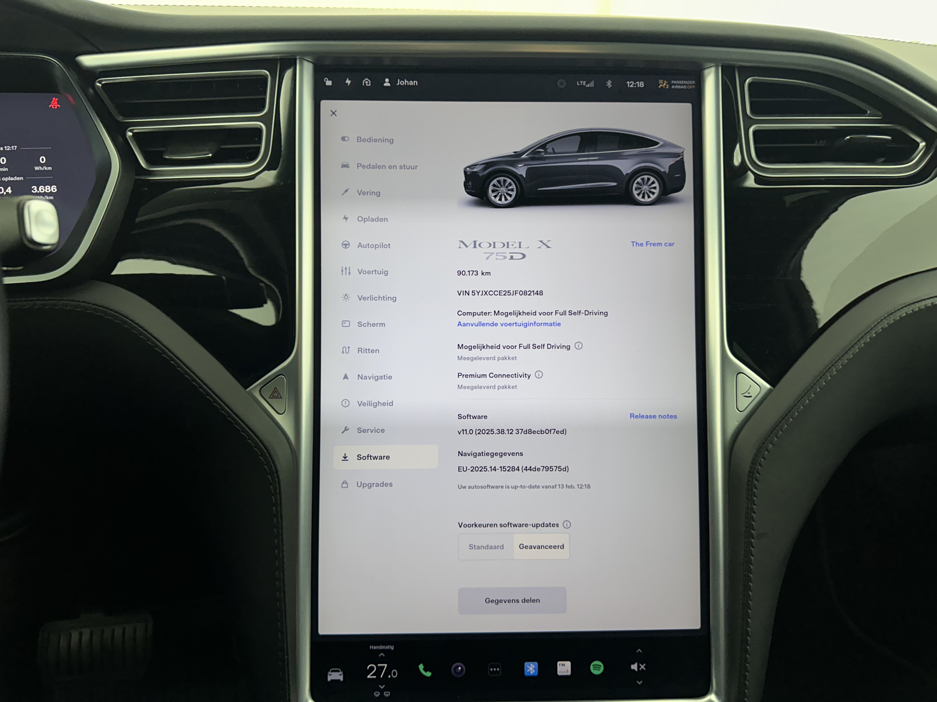 Tesla Model X 75D Base 7-Pers. [ 3-Fase-17kW ] {SOH-88%} Aut. *PANO-WINDOW | AUTOPILOT | LEATHER-FABRIC | TOPVIEW | NAVI-FULLMAP | FULL-LED | AIRSUSPENSION | DIGI-COCKPIT | KEYLESS | CAMERA | DAB+ | HEATED-COMFORTSEATS | 20''ALU*