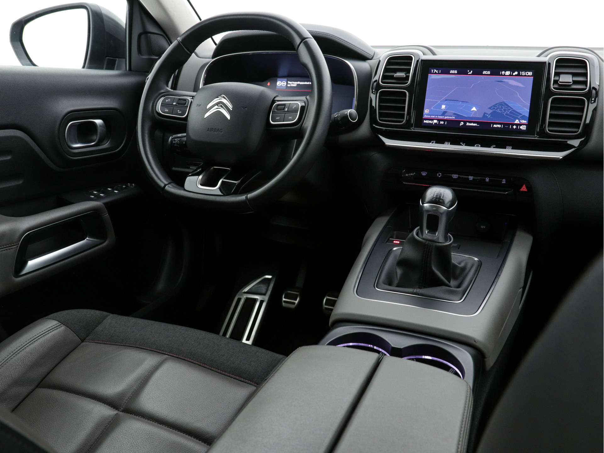 Citroën C5 Aircross 1.5 BlueHDI Business-Plus (INCL-BTW) *LEATHER-MICROFIBRE | NAVI-FULLMAP | FULL-LED | KEYLESS | TOP-VIEW | ECC | PRIVACY-GLASS | PDC | CRUISE | DAB | DIGI-COCKPIT | CARPLAY |  LANE-ASSIST | TOWBAR | 19"ALU*