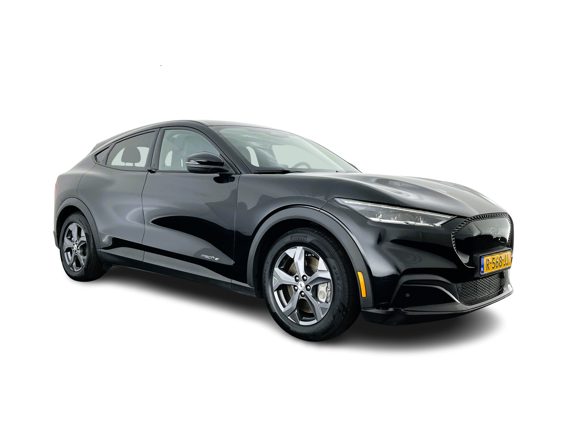 Ford Mustang Mach-E RWD 75 kWh [ 3-Fase-11kW ] {SOH-83%} (INCL-BTW)  Aut. *LEATHER | FULL-LED | DAB | DIGI-COCKPIT | KEYLESS | NAVI-FULLMAP | CARPLAY | HEATED-COMFORTSEATS | TOPVIEW | ADAPTIVE-CRUISE | PRIVACY-GLASS | 18'' ALU*