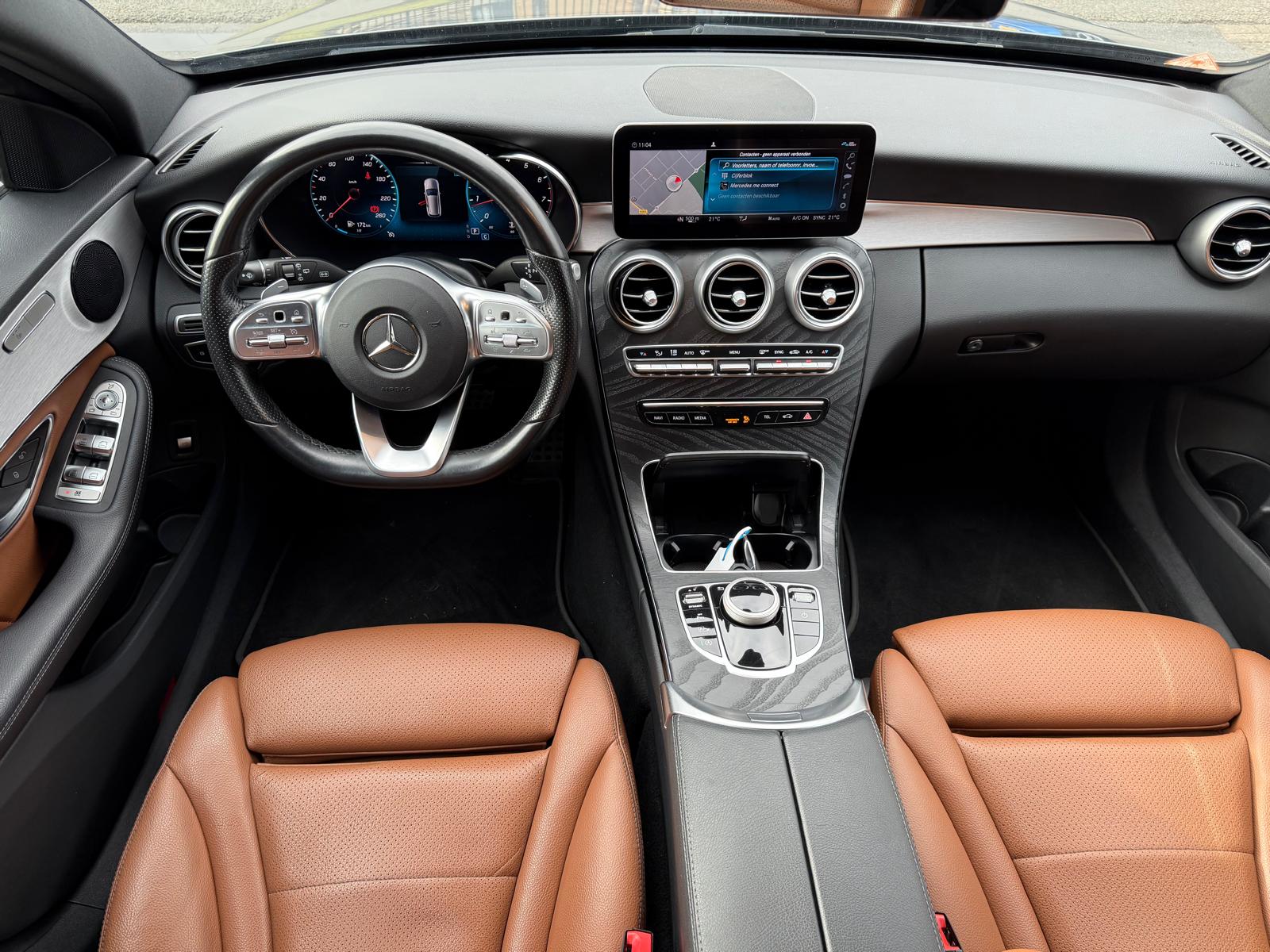 Mercedes-Benz C-klasse Estate 180 Business Solution AMG | 1E EIGENAAR | 3/6/12MND GARANTIE | DAB | LED | AUTOMAAT | LEDER | CRUISE | SFEERVERLICHTING |