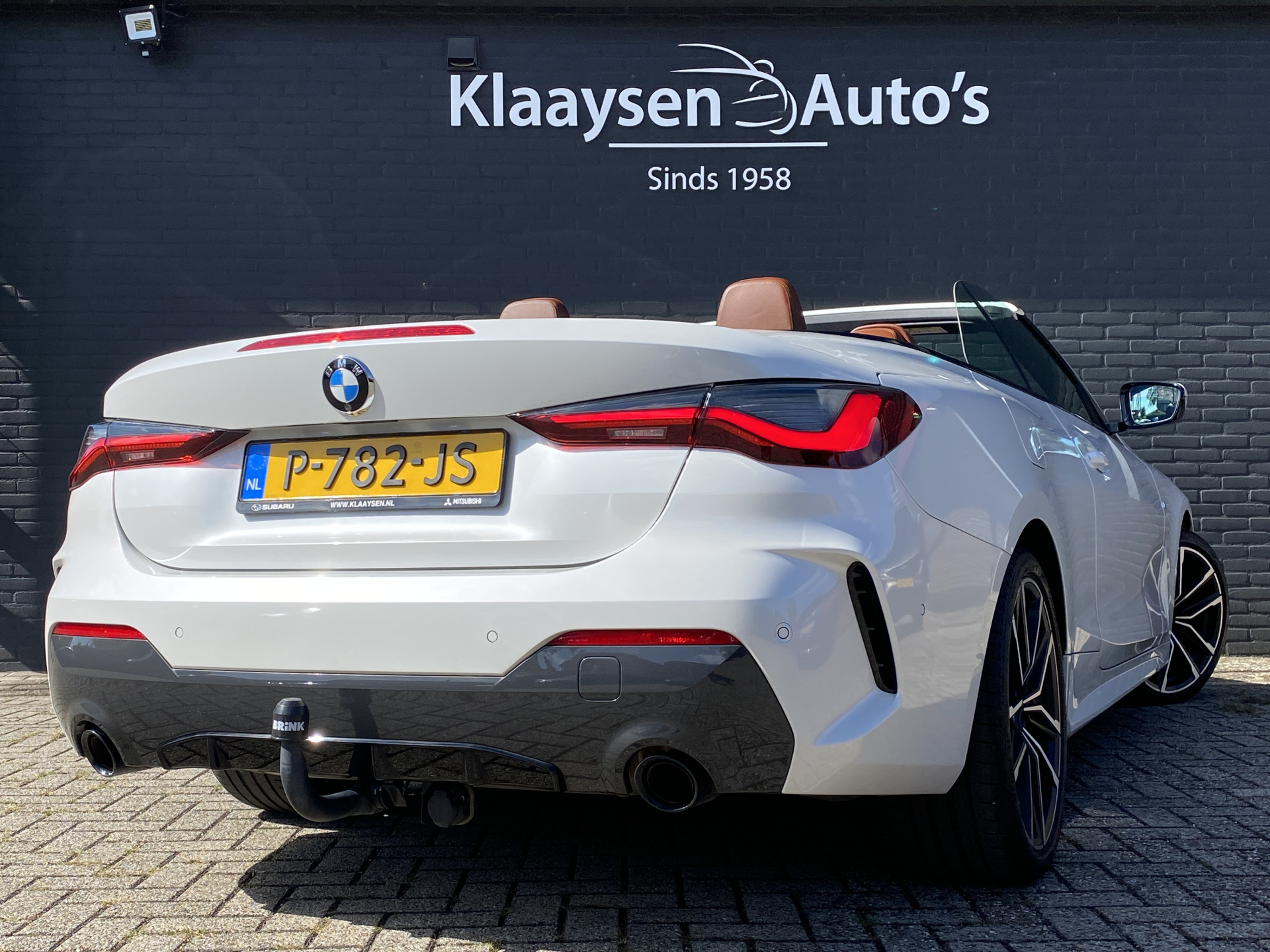BMW 4-serie Cabrio 420i M-Sport 184 pk High Executive AUT. | dealer onderh. | cognac leder | memory seat | trekhaak | stoel-/stuurverw.