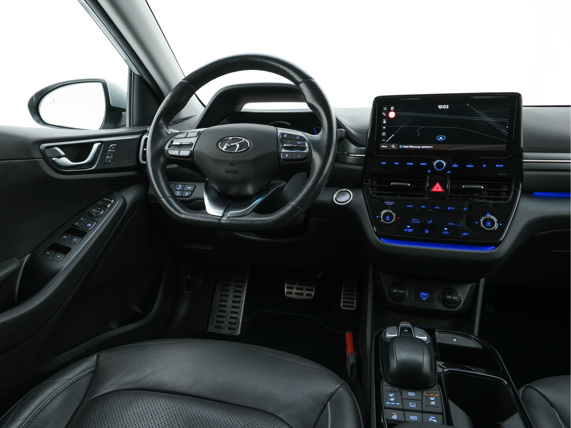 Hyundai IONIQ Premium EV 38 kWh {SOH-100%} Aut *HEATPUMP | LEATHER | FULL-LED | ADAPTIVE-CRUISE | KEYLESS | NAVI-FULLMAP | DAB | CAMERA | MEMORY-PACK | DIGI-COCKPIT | HEATED/VENTILATED-SEATS | CCS- FASTLOADER | PRIVACY-GLASS |