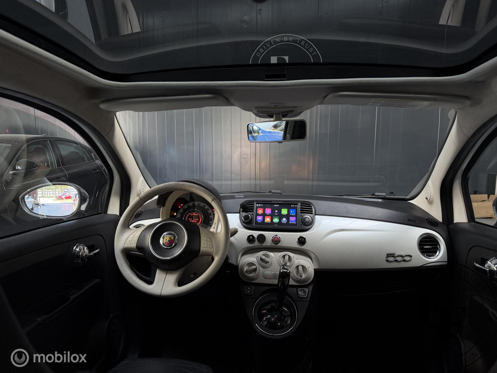 Fiat 500 1.2 Lounge|Automaat|Panodak|Leder|CarPlay|Abarth Look