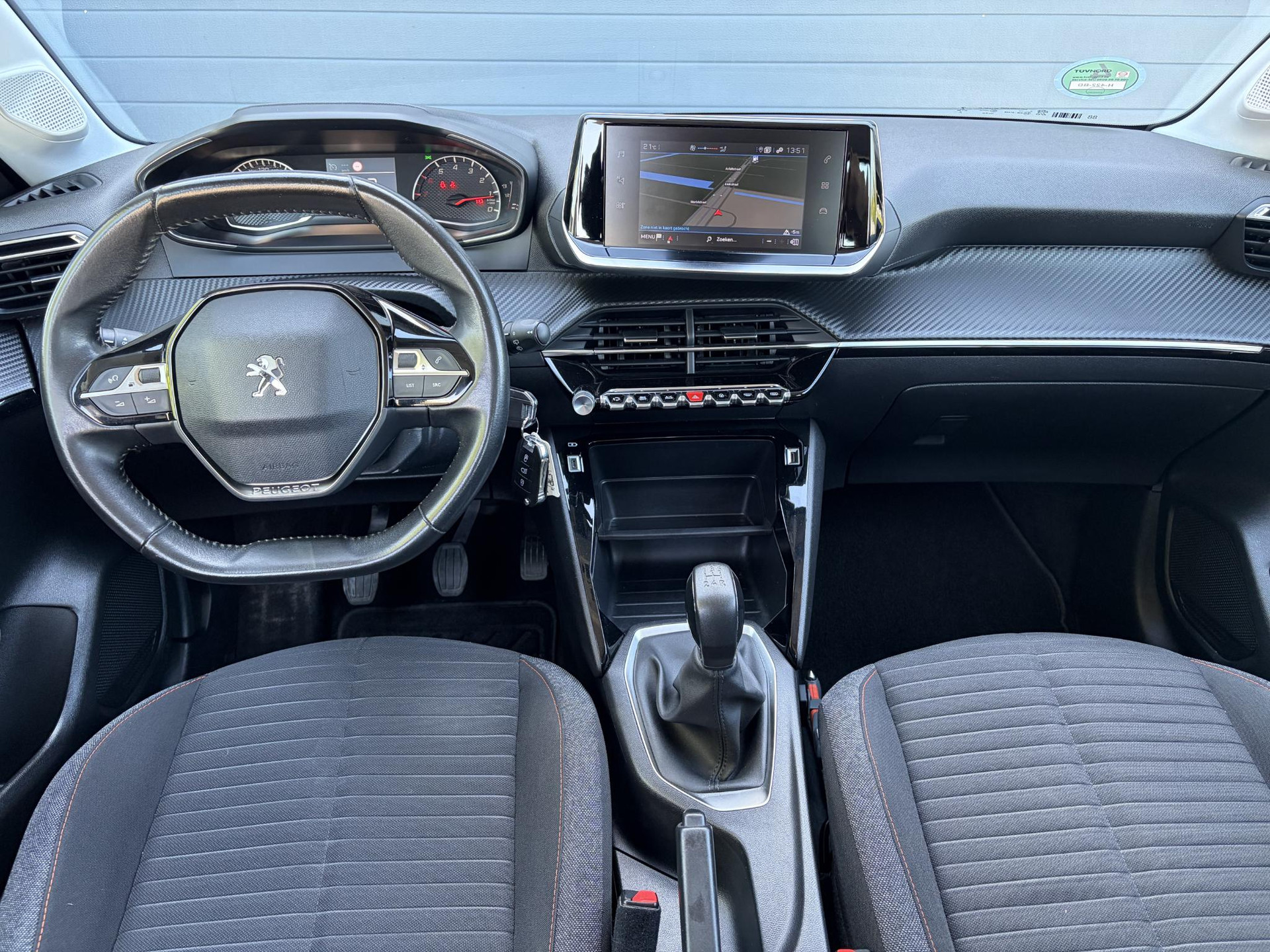 Peugeot 208 1.2 PureTech Blue Lease Active 2e Eigenaar,Navi,D-riem vv 07-2025,Pdc,Clima,Cruise,Rijstrooksensor,N.A.P,Bj 12-2019,Apk tot 08-2027