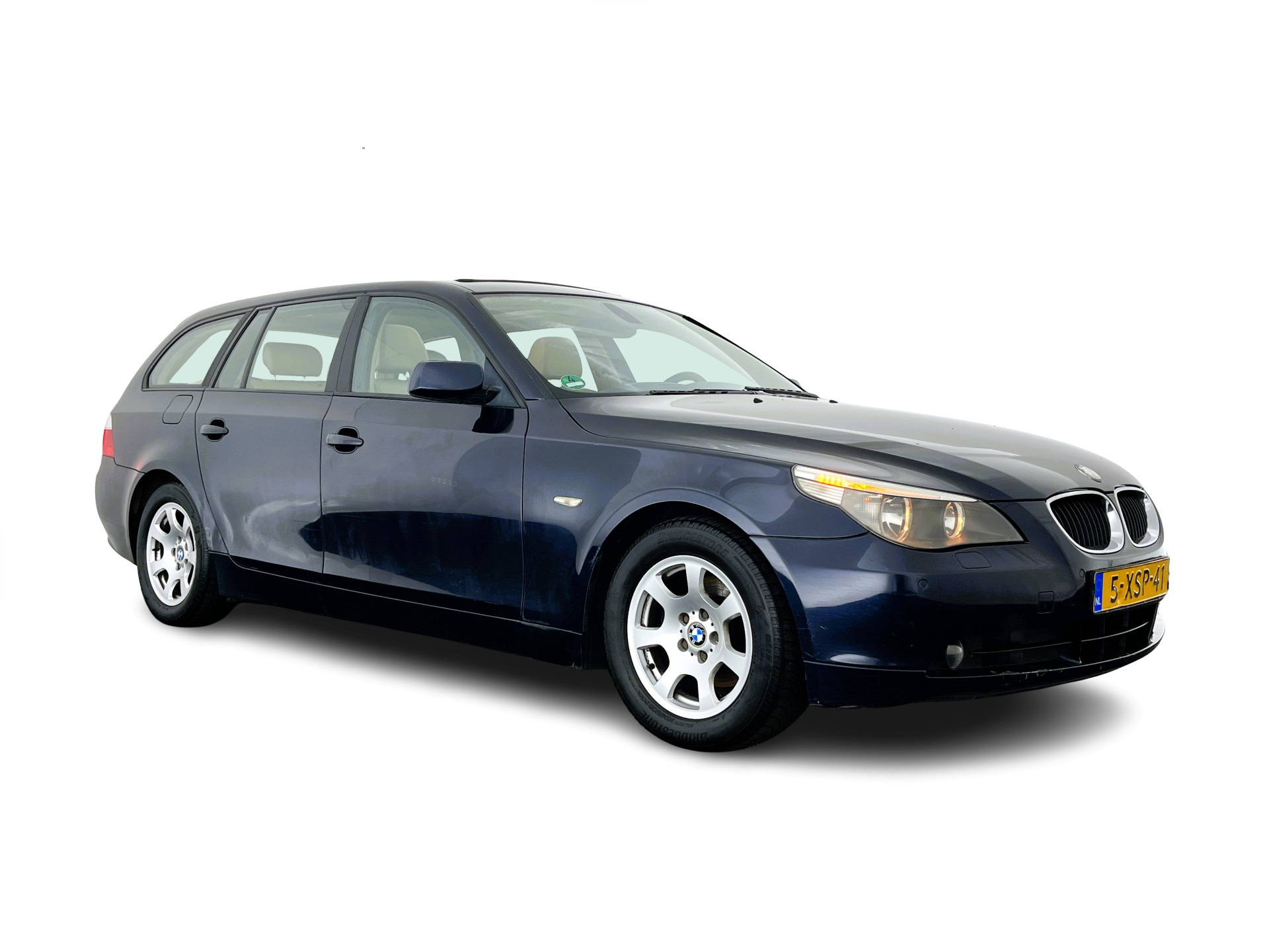 BMW 5-serie Touring 525d *PANO | LEATHER | NAVI-FULLMAP | HIFI-SOUND | ECC | HEATED-SPORTSEATS | PDC | CRUISE | TOWBAR | 16''ALU *