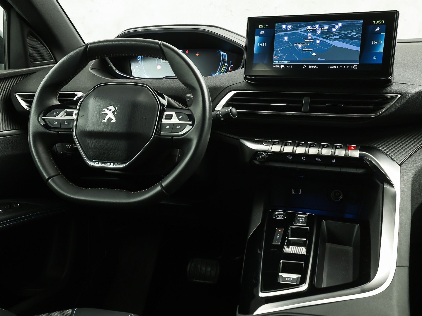 Peugeot 3008 1.6 HYbrid 225 Allure Sport 225Pk Automaat (APPLE CARPLAY, GROOT NAVI, 360 CAMERA, LEDER, SPORTSTOELEN, ZWART HEMEL, KEYLESS, GETINT GLAS, NIEUWSTAAT)