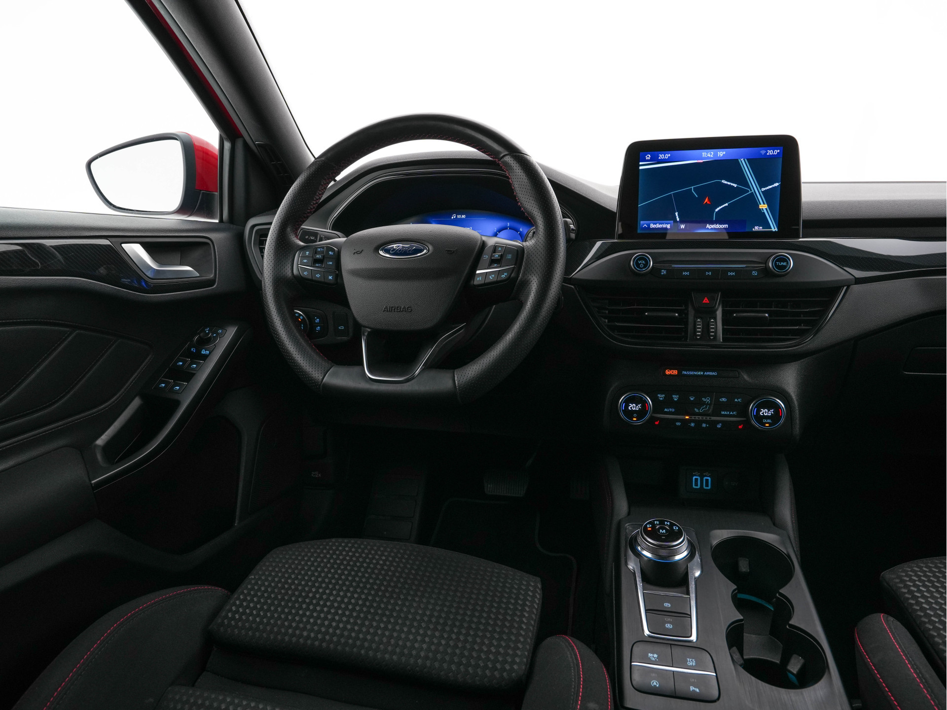 Ford Focus Wagon 2.0 ST-Line-X Business EcoBlue (INCL-BTW) Aut. *ADAPTIVE-CRUISE | DIGI-COCKPIT | KEYLESS | CAMERA | NAVI-FULLMAP | HEATED-SPORTSEATS | DAB+ | SHIFT-PADDLES | ECC | PDC | TOWBAR | 18''ALU*