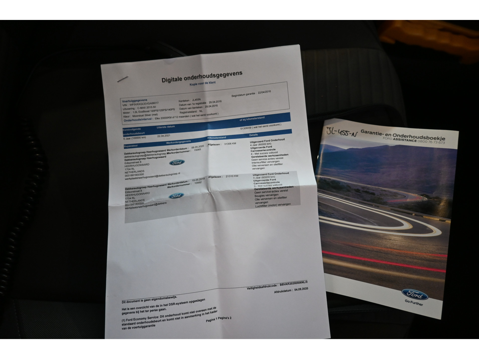 Ford C-Max 1.0 Titanium Clima Cruise control Navigatie Rijklaarprijs Inruil Mogelijk!