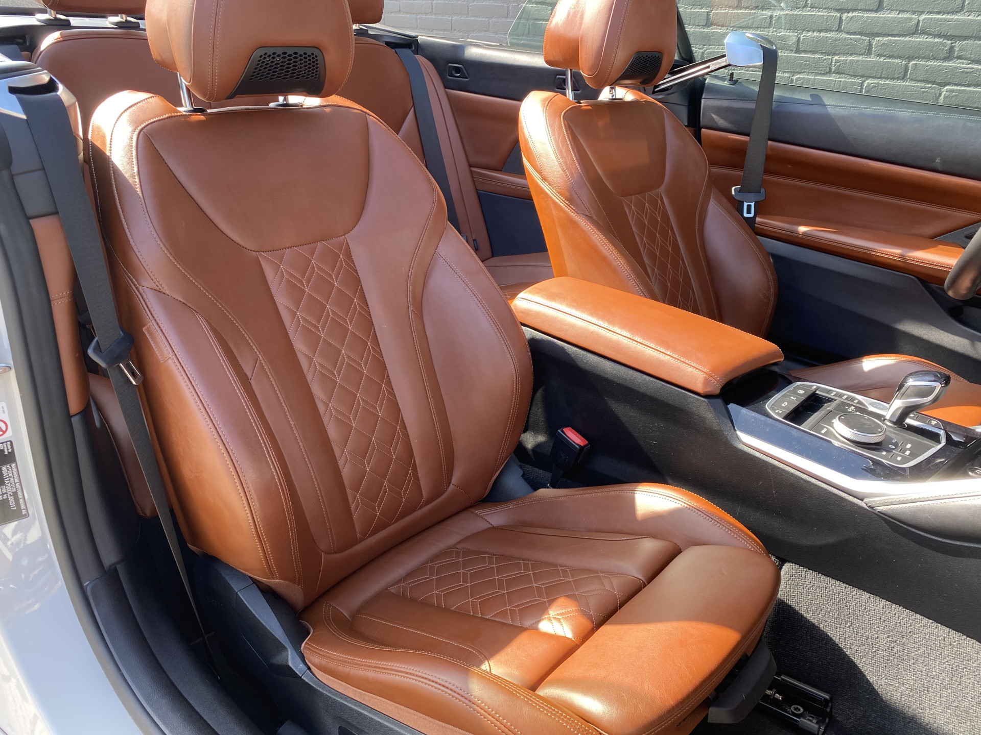 BMW 4-serie Cabrio 420i M-Sport 184 pk High Executive AUT. | dealer onderh. | cognac leder | memory seat | trekhaak | stoel-/stuurverw.