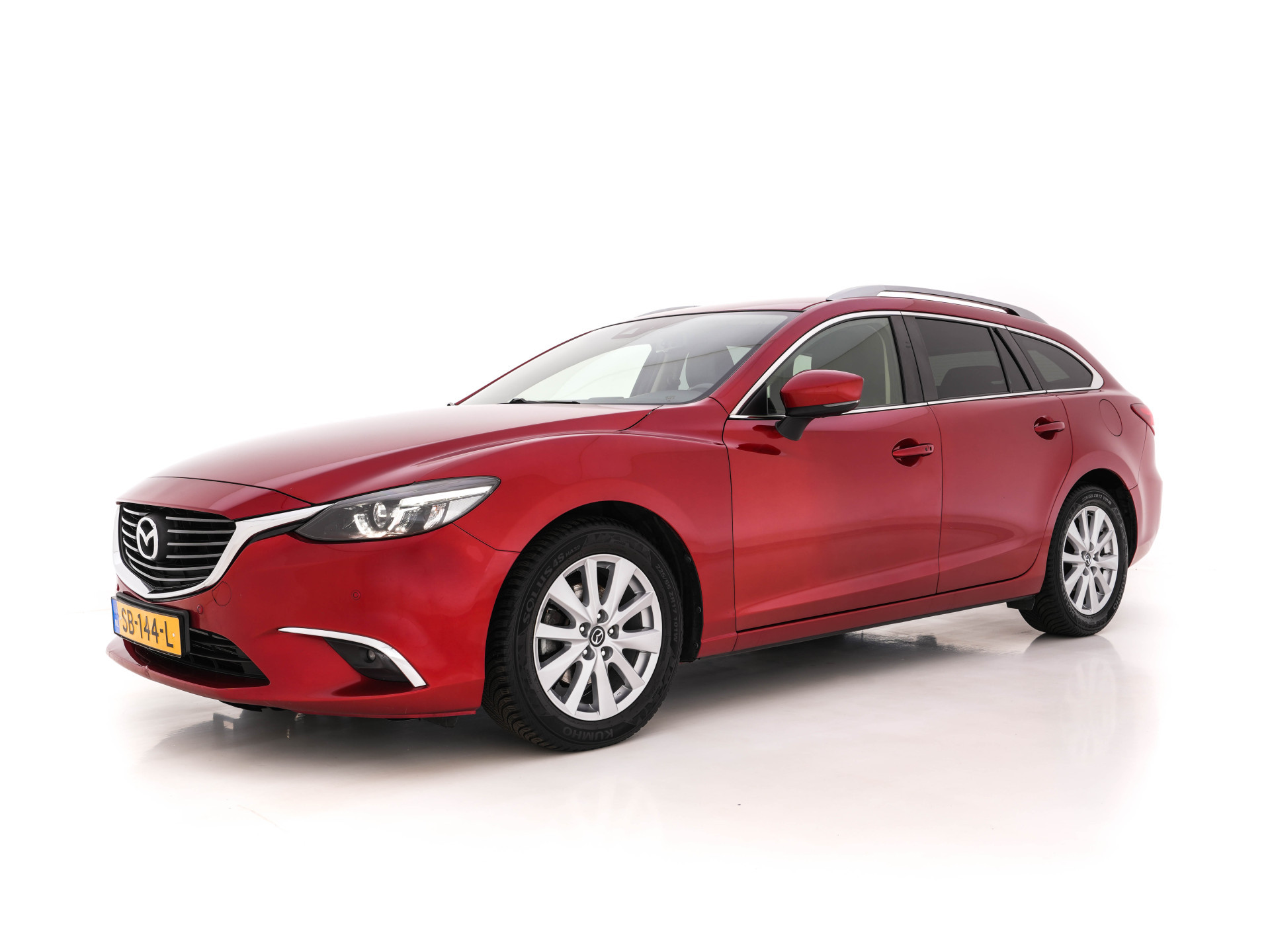 Mazda 6 Sportbreak 2.2D SkyActiv-D 150 Skylease GT (INCL-BTW) *LEATHER | FULL-LED | NAVI-FULLMAP | MEMORY-PACK | BOSE-AUDIO | BLIND-SPOT | CAMERA | KEYLESS | ECC | HEATED-SPORTSEATS | PDC | CRUISE | 17"ALU*