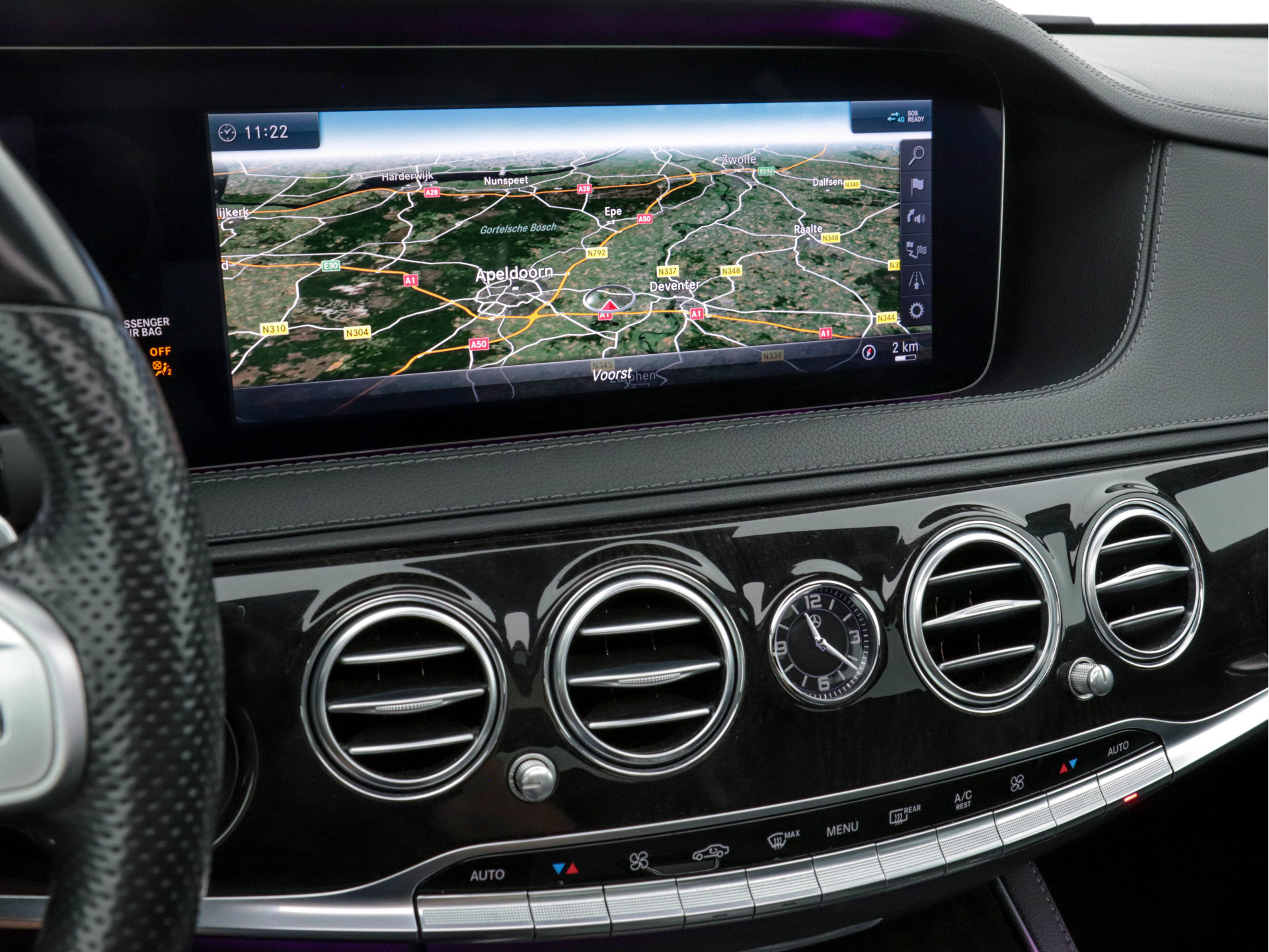 Mercedes-Benz S-klasse 400d 4-Matic Lang Aut. *PANO | DISTRONIC | BURMESTER-AUDIO | TOP-VIEW | KEYLESS | BLIND-SPOT | AIRMATIC | FULL-LEATHER  | FULL-LED |  MEMORY-PACK  | WIDE-SCREEN-DIGI-COCKPIT | AMBIENT-LIGHTNING |  HEATED/VENTI