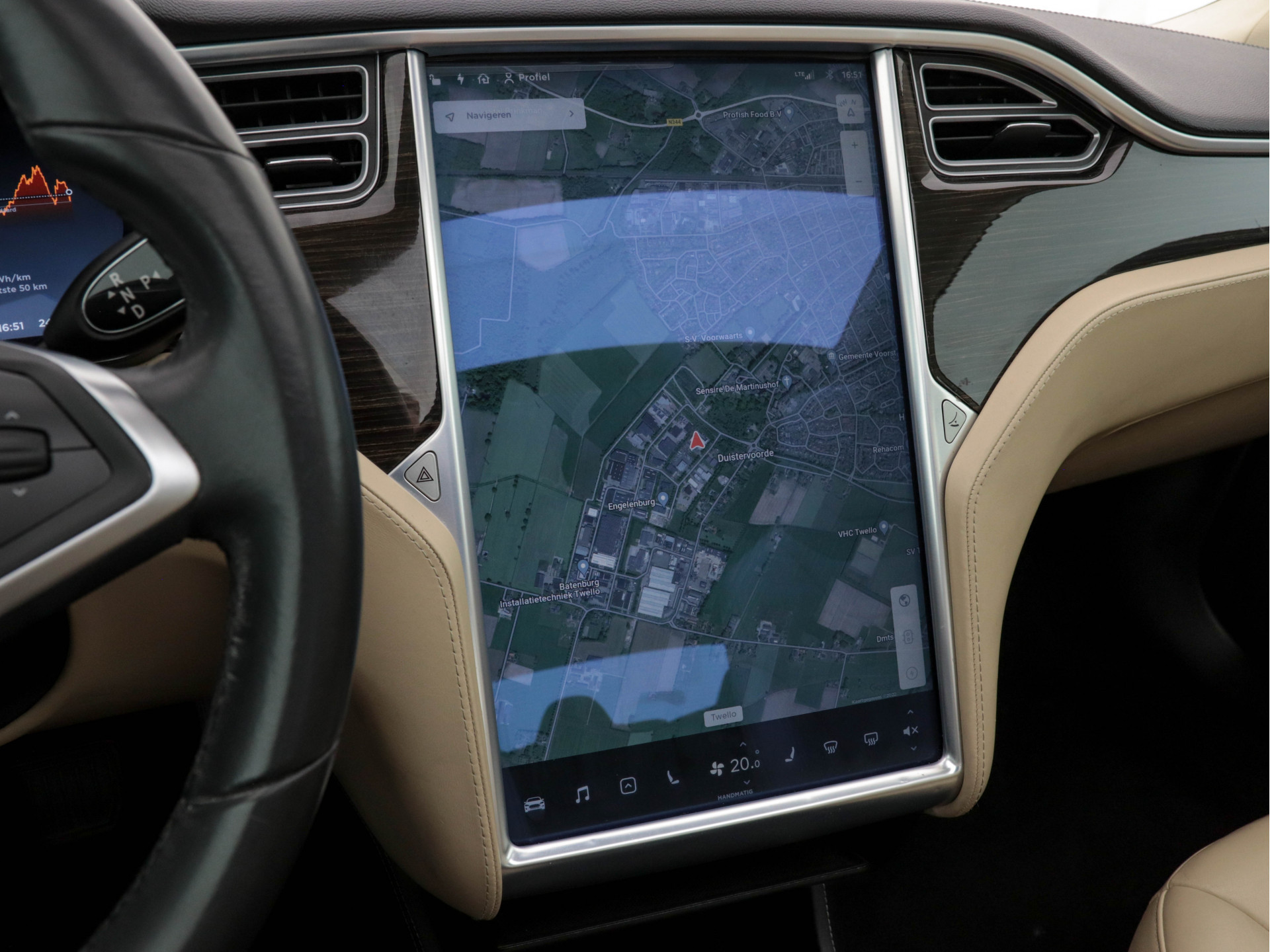 Tesla Model S 85 Base [ 3-Fase ] (INCL-BTW) *PANO | KEYLESS | LEATHER | NAVI-FULLMAP | FULL-LED | CAMERA | DAB | CRUISE | HEATED-COMFORTSEATS | ECC | PDC | WOODEN-INLAY | DIGI-COCKPIT | MEMORY-PACK |  19"ALU*