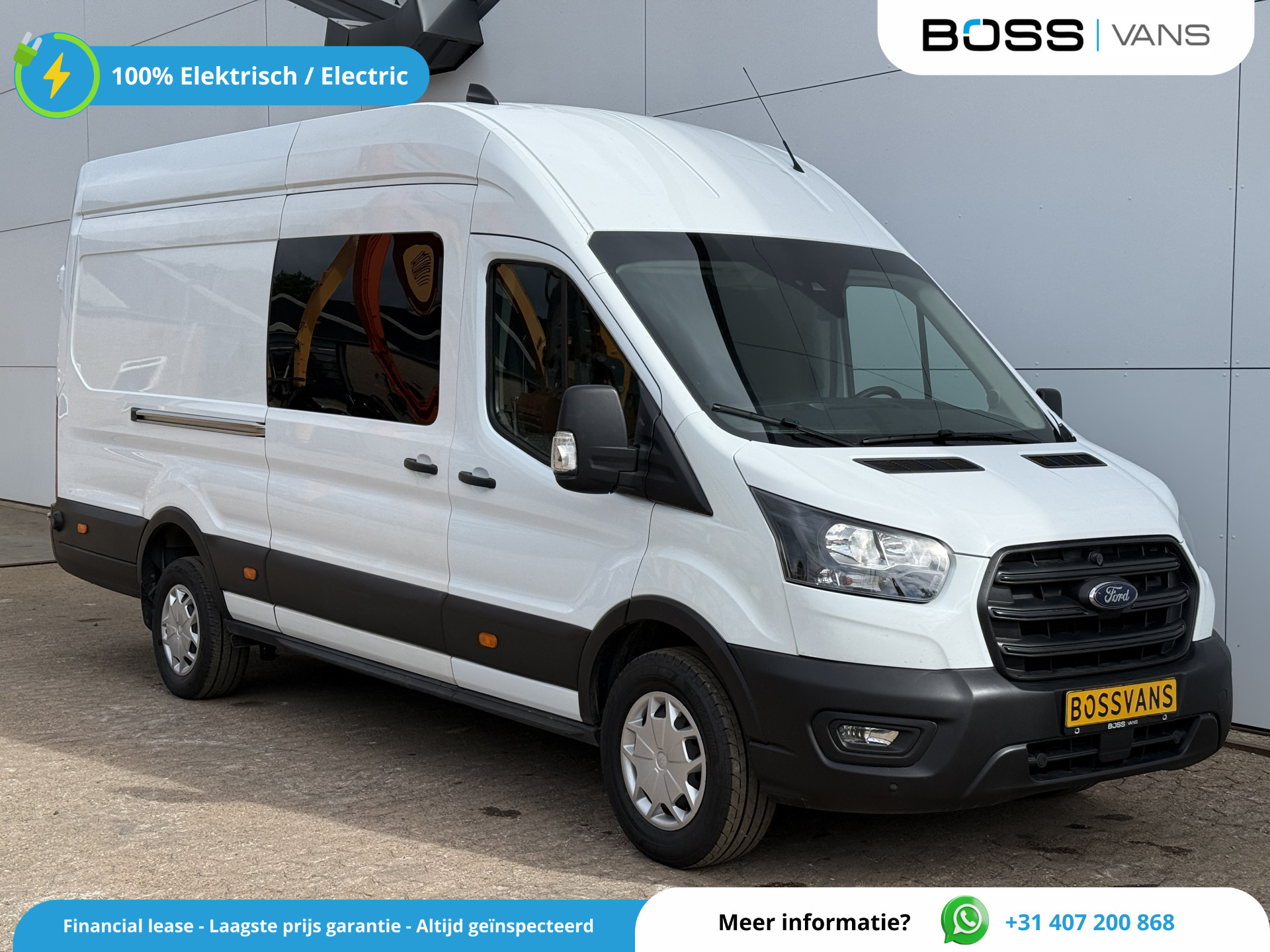 Ford Transit DC 2.0 TDCI 170PK L4H3 Dubbele Cabine 6-Stoelen Airco Cruise Control Camera Parkeersensoren v+a