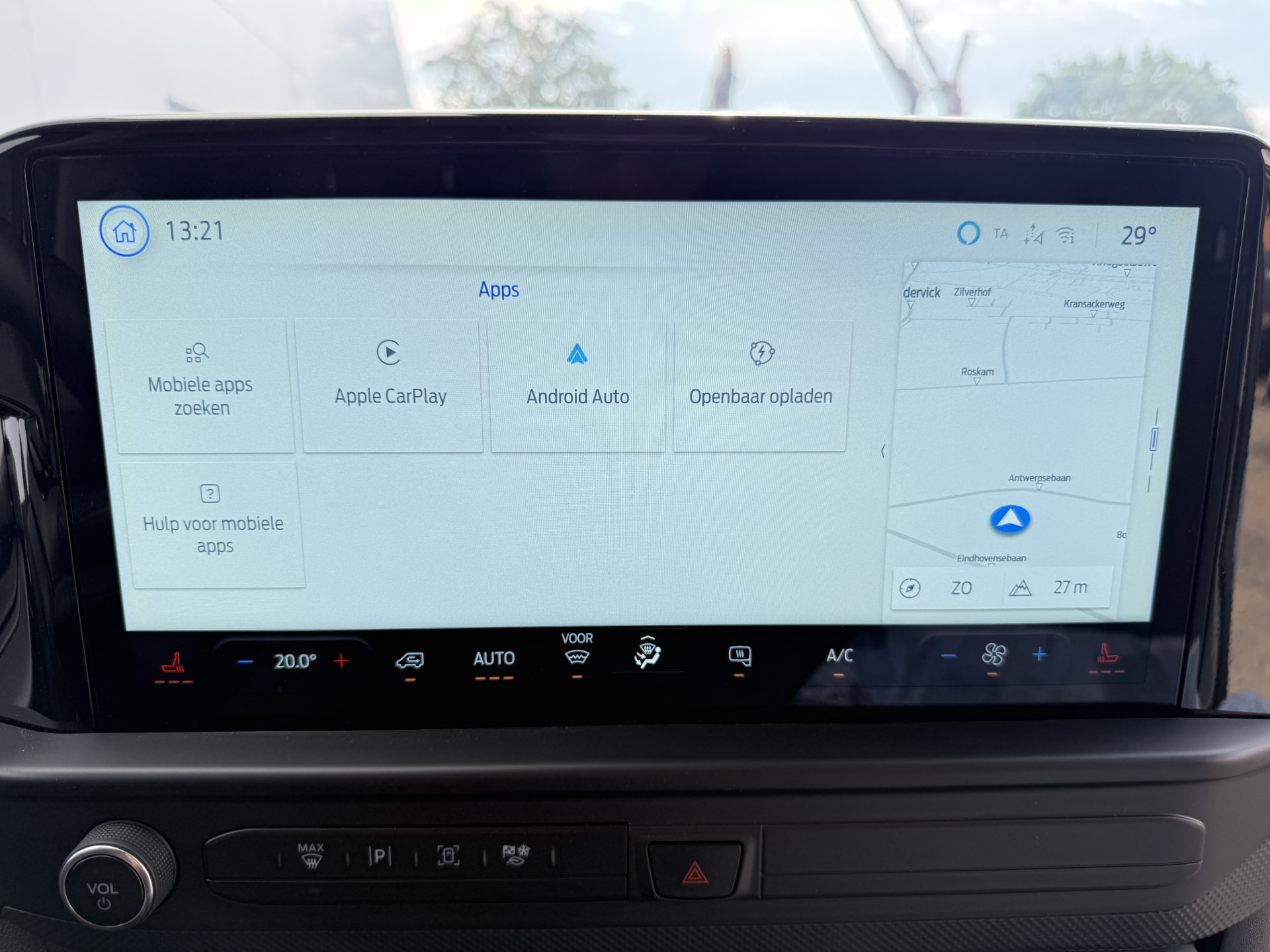 Ford e-Transit Custom 65 kWh 218PK Elektrisch 344km WLTP 2300kg Trekvermogen BEV Snelladen Stoelverwarming LED Cruise Control Camera Carplay Parkeersensoren v+a