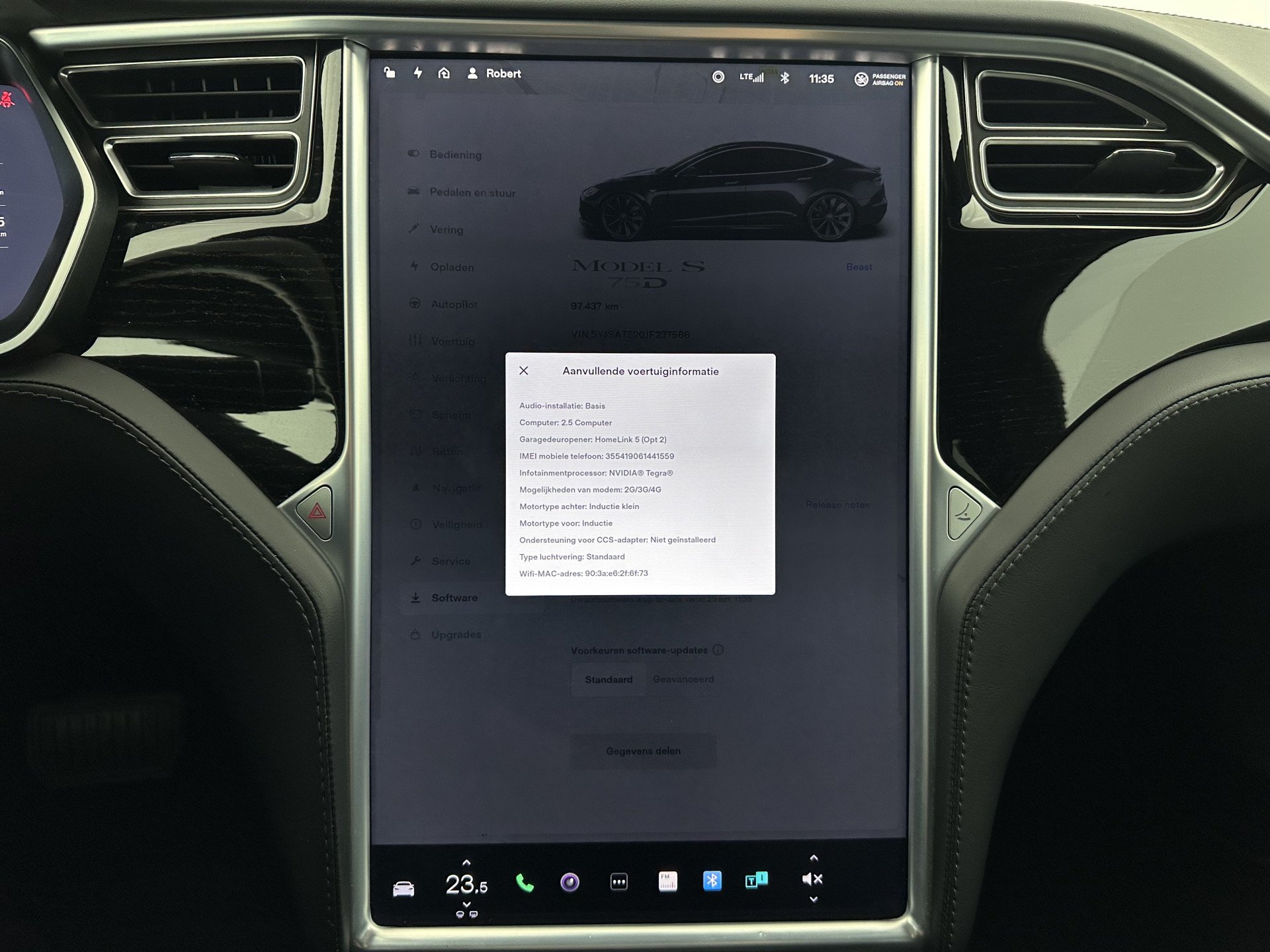 Tesla Model S 75D Base [ 3-Fase-17kW ] (SOH-85%) Aut. *PANO-WINDOW | LEATHER-FABRIC | AIRSUSPENION | FULL-LED | NAVI-FULLMAP | KEYLESS | MEMORY-PACK | HEATED-COMFORTSEATS | DIGI-COCKPIT | CARBON-INLAY | AUTOPILOT | 21"ALU*