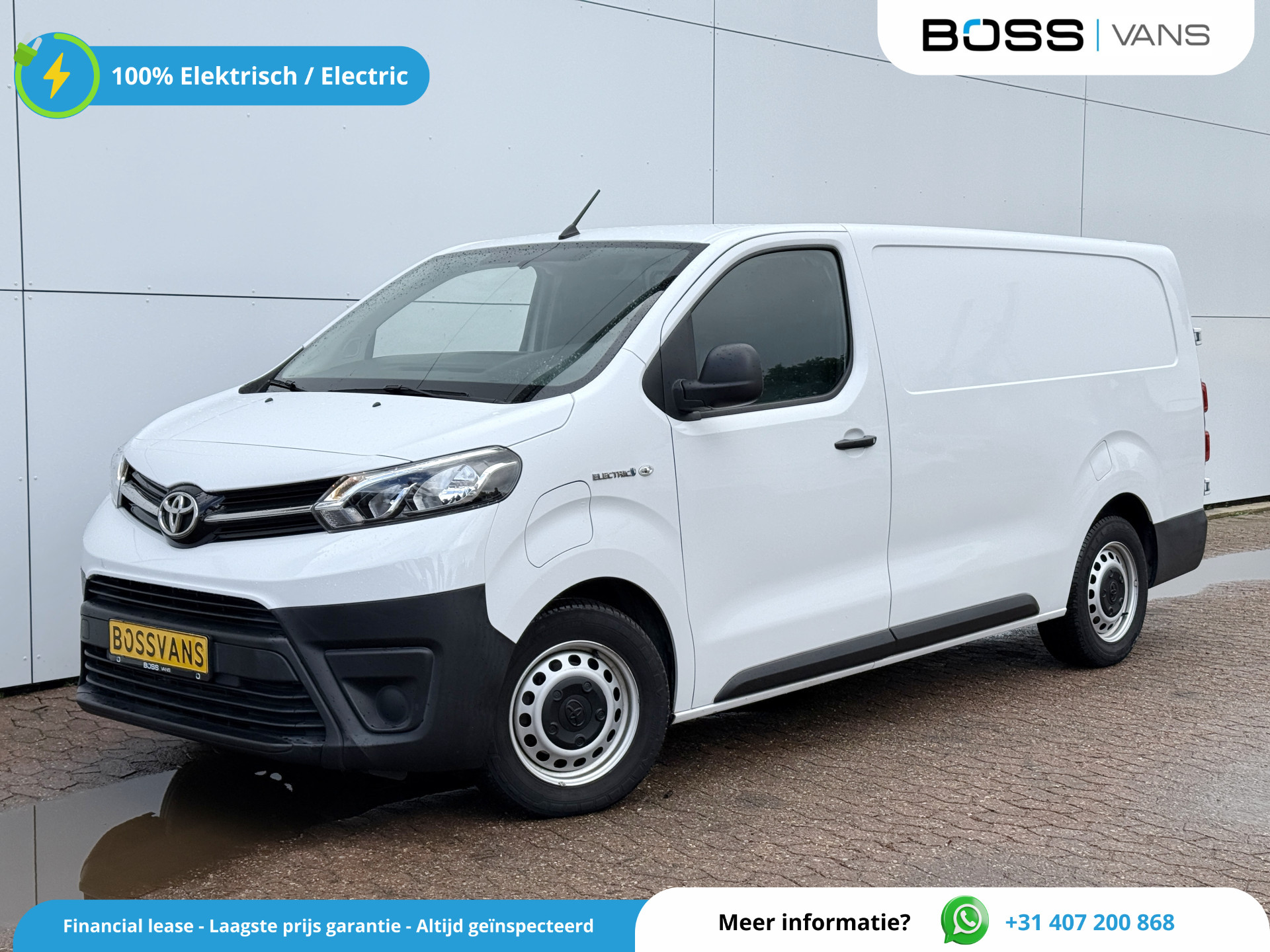 Toyota ProAce Electric Worker 75kWh 136PK L3 XL 348km WLTP EV Snelladen Climate control Cruise control Laadkabel