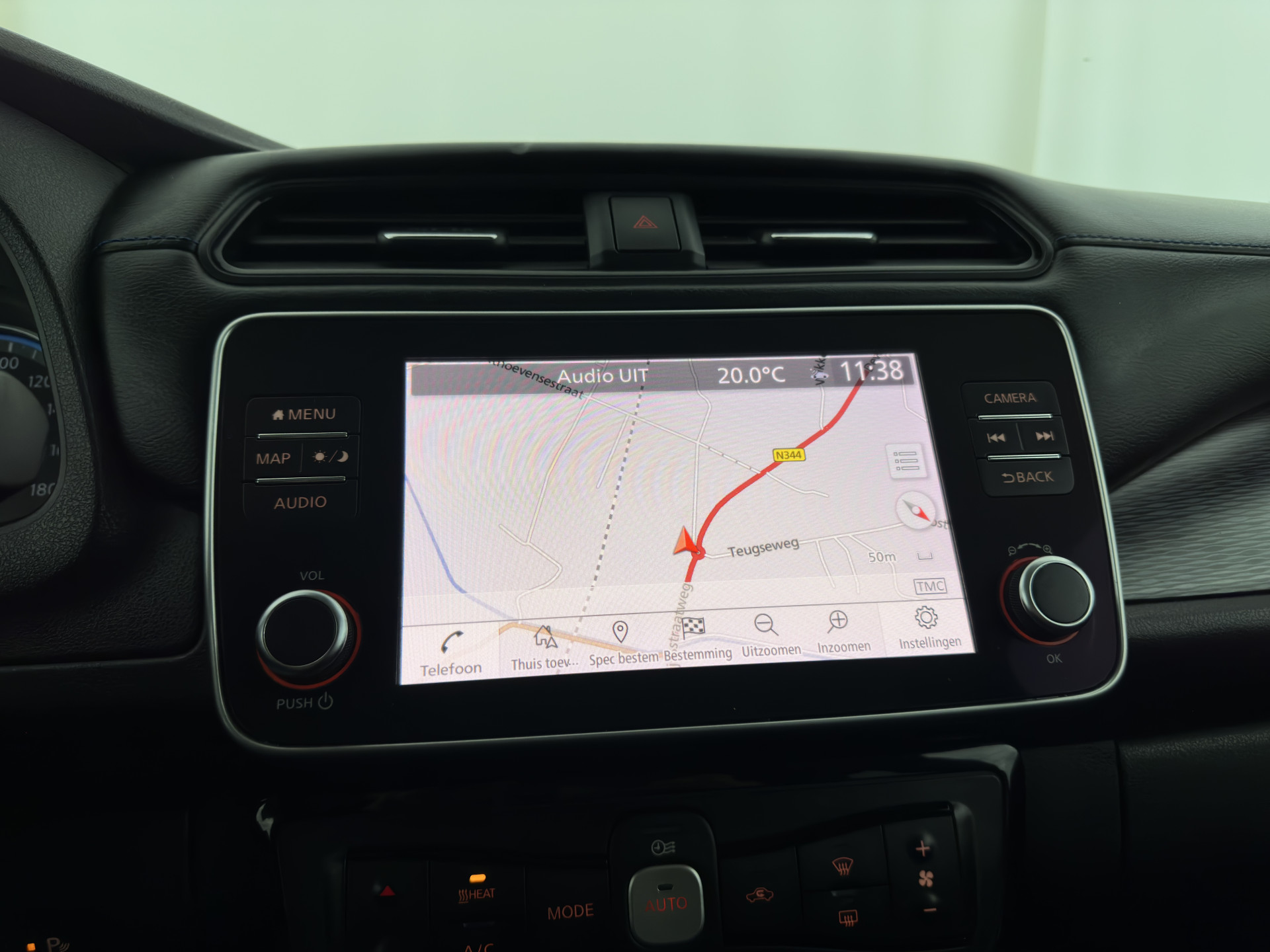 Nissan LEAF Tekna 40 kWh (SOH-83%) (INCL-BTW) *Aut.*LEATHER | FULL-LED | BOSE-AUDIO | TOPVIEW | DAB | KEYLESS | NAVI-FULLMAP | DAB | HEATED-COMFORTSEATS | PRIVACY-GLASS | ADAPTIVE-CRUISE | 17''ALU*