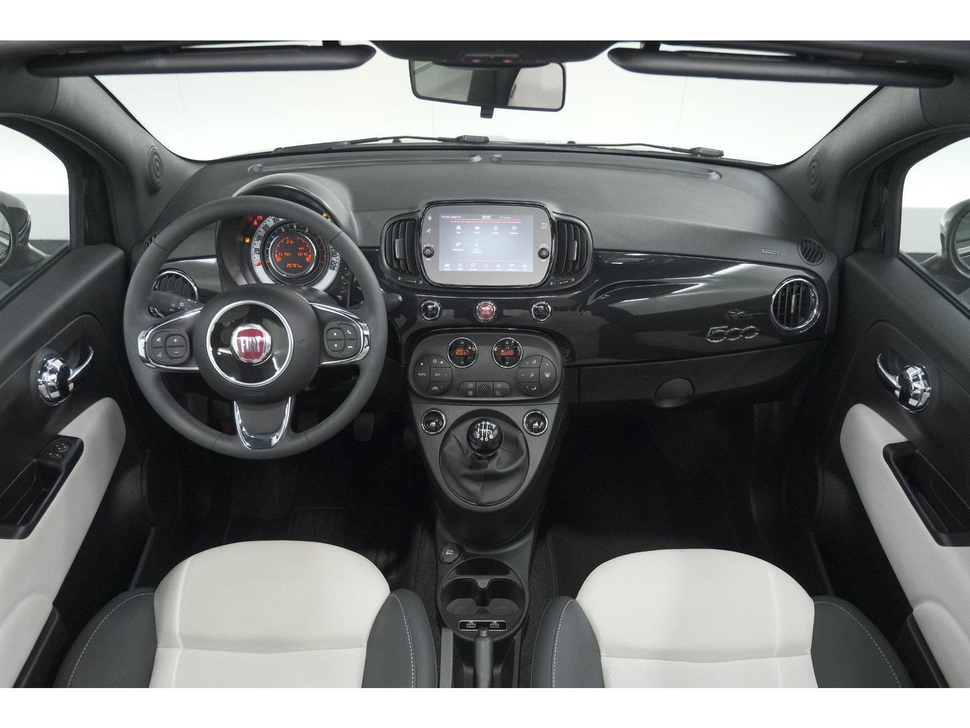 Fiat 500 C 1.0 Hybrid Dolcevita | Elektrisch Vouwdak | Apple Carplay | Parkeersensoren | Climate Control