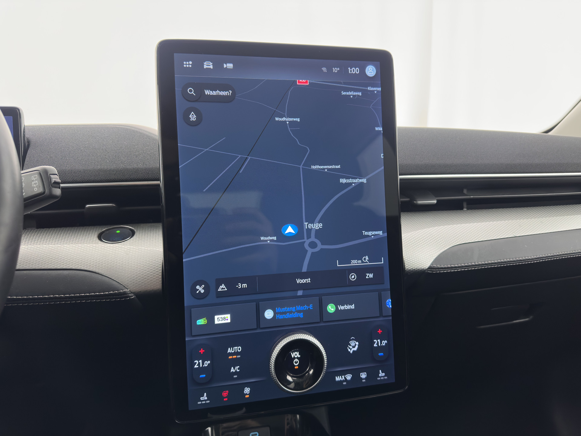 Ford Mustang Mach-E RWD 75 kWh (3-Fase) {SOH-93%} (INCL-BTW) Aut. *LEATHER | FULL-LED | DAB+ | DIGI-COCKPIT | KEYLESS | NAVI-FULLMAP | TOPVIEW | LANE-ASSIST | BLINDSPOT | CARPLAY | HEATED-COMFORTSEATS | PRIVACY-GLASS |TOWBAR | 18"ALU*