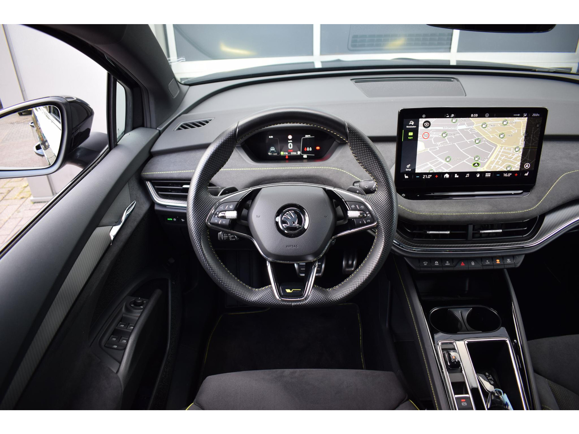 Skoda Enyaq Coupé iV 80 RS | SOH: 95,1% | Pano | Memory | Alcantara | Matrix | Stuurverwarming