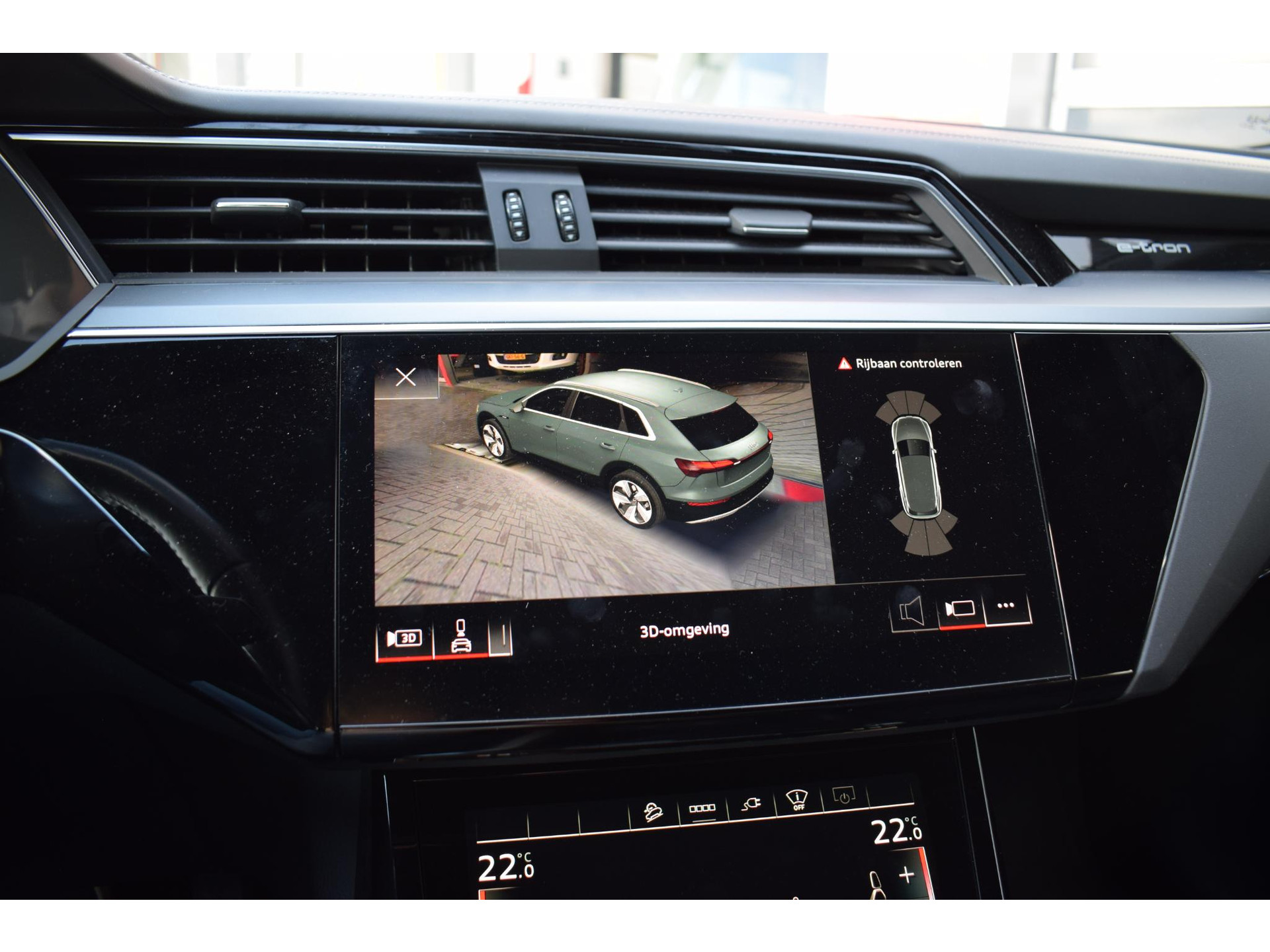 Audi e-tron 50 quattro S edition 71 kWh | SOH: 94,4% | Trekhaak | HUD | B&O | 360 Cam | Half Leer