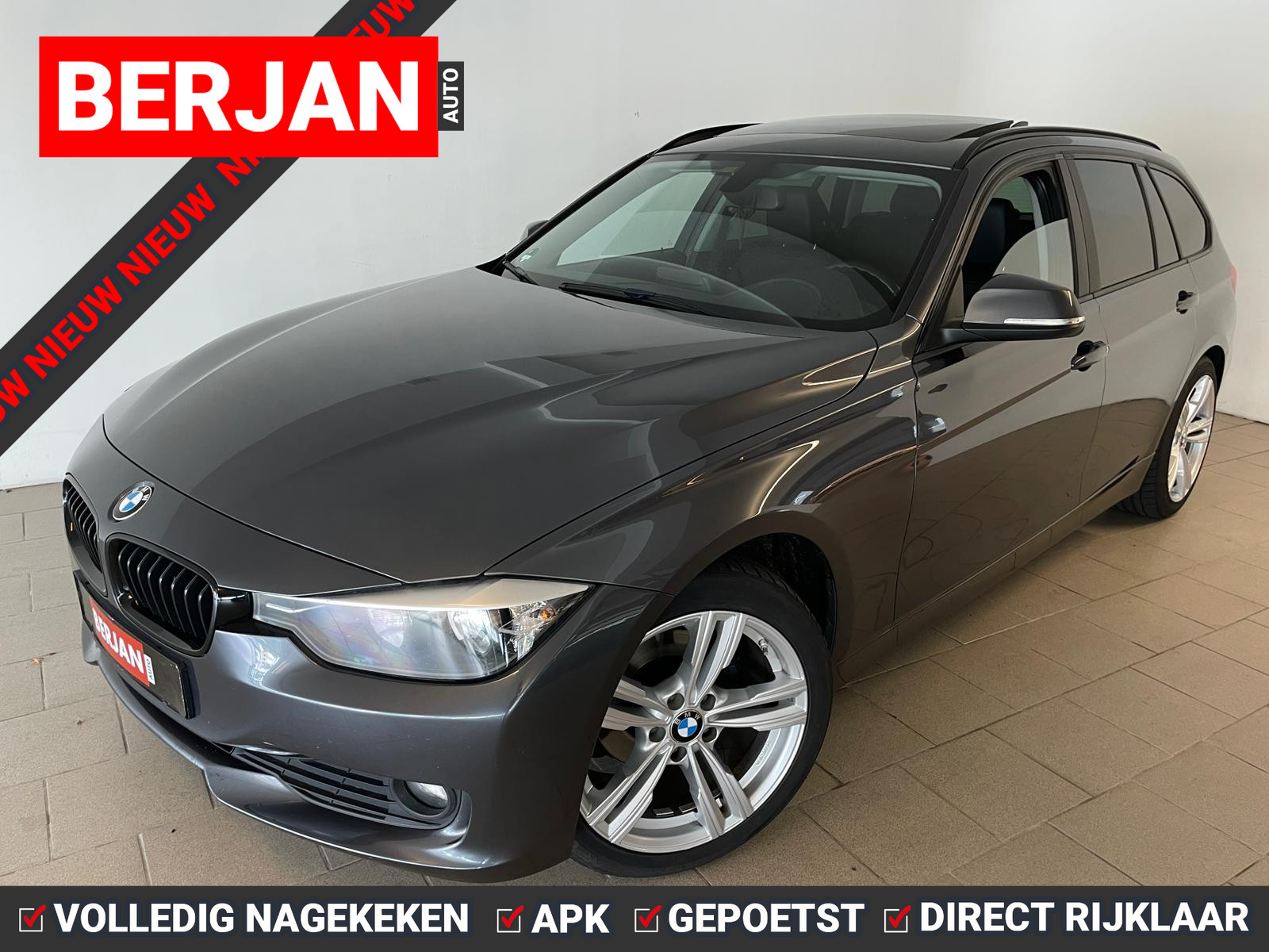 BMW 3-serie Touring 318d xDrive Executive PANORAMADAK AIRCO NAVI CRUISE BLUEOOTH ELEK RAMEN CENT VERG KEURIGE AUTO