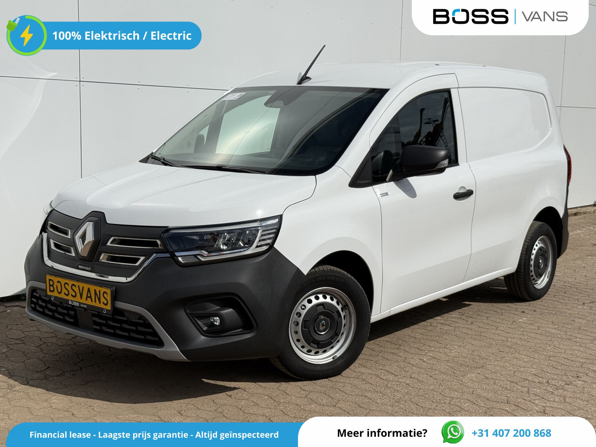 Renault Kangoo E-Tech 45kWh 122PK L1 Elektrisch 300km WLTP 98.5% (SOH) Climate Control Cruise Control LED Parkeersensoren Achter
