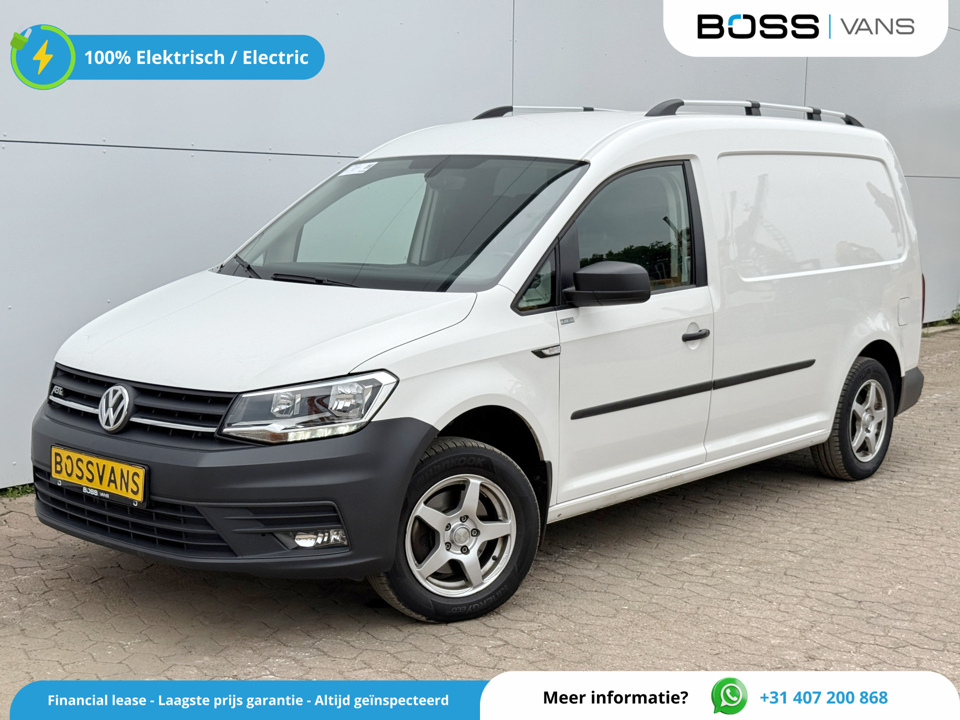 Volkswagen e-Caddy 37kWh 113PK L2H1 Elektrisch Caddy ABT Maxi 37,3kWh 159km WLTP LED Trekhaak Airco Stoelverwarming Parkeersensoren